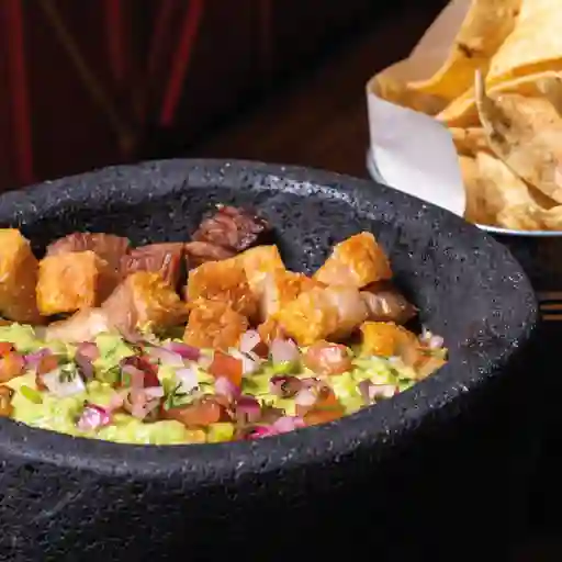 Guacamole Con Chicharrón De Cerdo