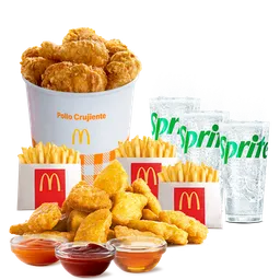 Bucket 6 Piezas De Pollo + 20 Chicken Mcnuggets + Bebidas