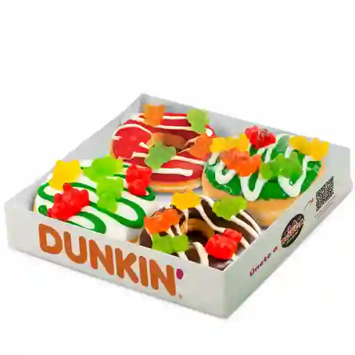 Caja 4 Donuts Navidad