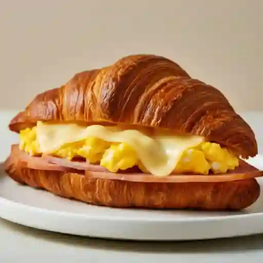 Croissant De Huevo Y Jamón