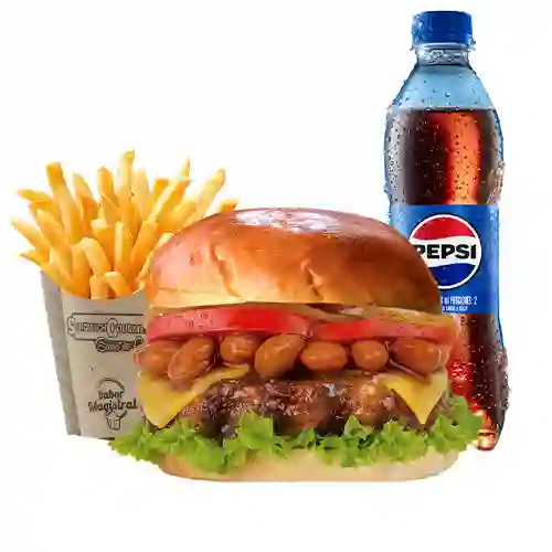 Combo Hamburgesa Texana