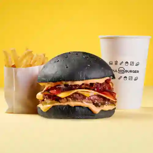 Combo Black Burger