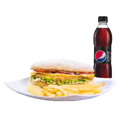 Combo Sanduche De Pollo Apanado