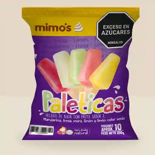 Bolsa X 10 Paleticas Surtidos