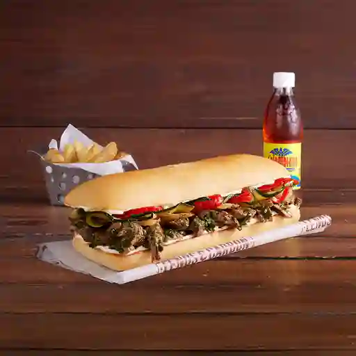 Combo Sandwich Bife De Res A La Parrilla