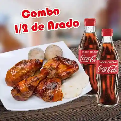 Combo 2-1/2 Pollo  Asado(gaseosa 10oz)