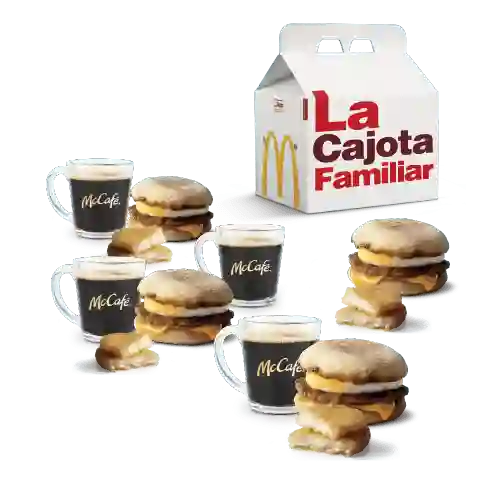 Cajota Familiar Clásica Desayuno Para Cuatro