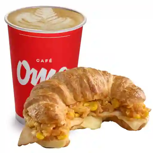 Croissant De Carne O Pavo + Bebida Calie