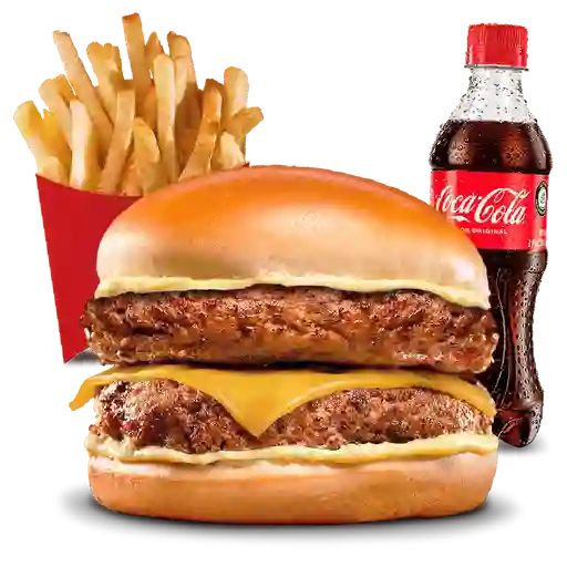 Combo Doble Carne + Coca-cola 400ml