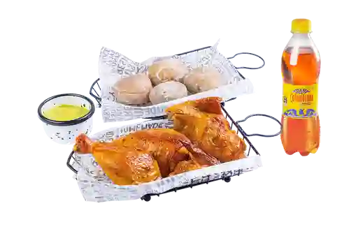 Combo Medio Pollo Asado