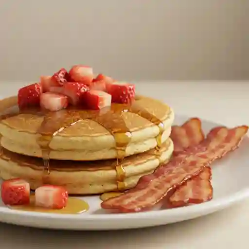 Pancakes Con Tocineta