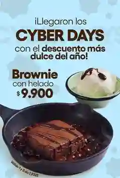Brownie Con Helado Cyber