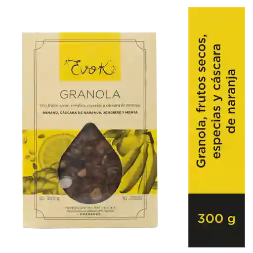 Evok Granola Naranja Banano X300 G