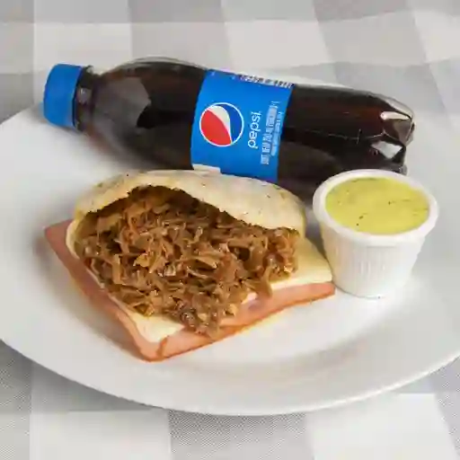 Combo Arepa Ropa Vieja Vip + Bebida
