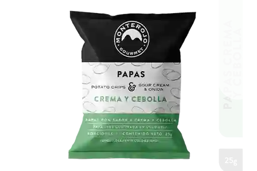 Papas Monterojo Crema Y Cebolla 25gr