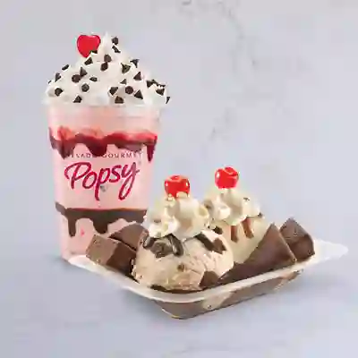 Malteada 16 Oz + Charlie Brownie.