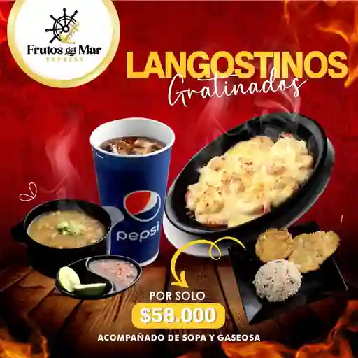 Langostinos Gratinados