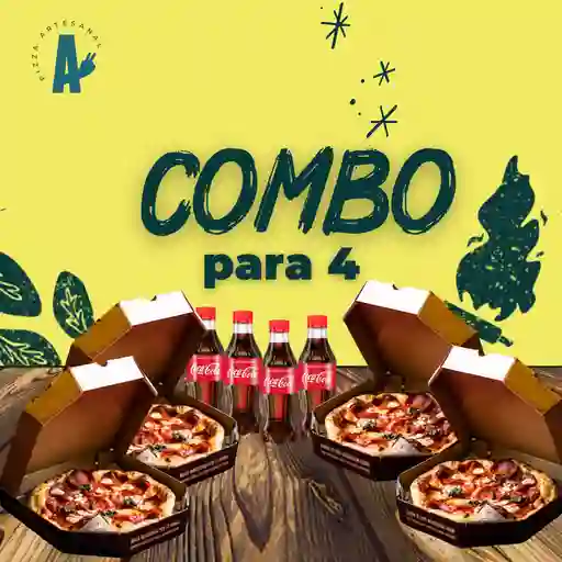 Combo Para 4 Pizza