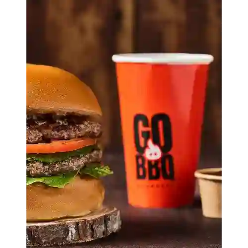 Go Burger Doble Carne En Combo