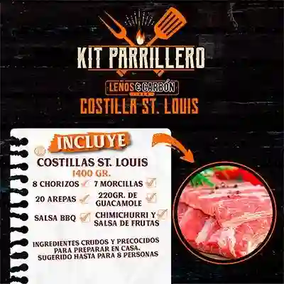 Kit Parrillero Costilla St Louis