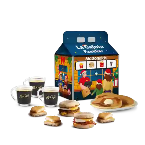 Cajota Familiar Clásica Desayuno Para Tres Personas