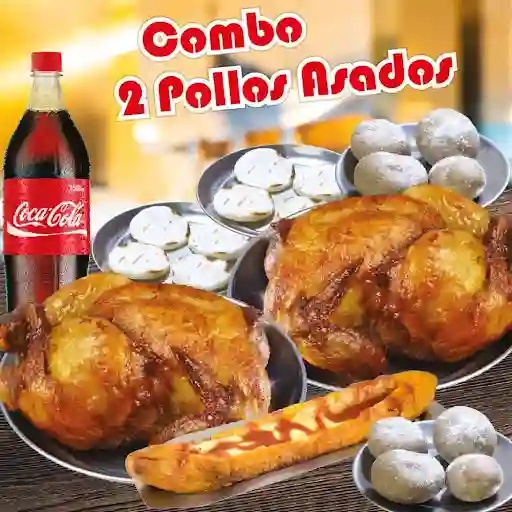 Combo 4-2 Pollos Asado(gaseosa 1.5 Lt)