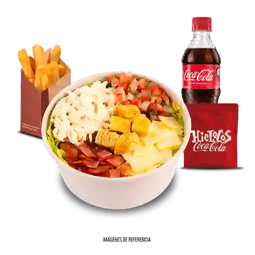 Combo Ensalada Chiqen+hieloco