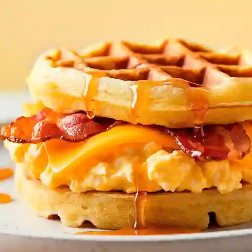 Egg & Bacon Pandewaffle