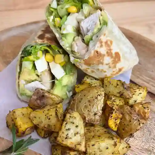Combo Wrap De Pollo + Papa Rus