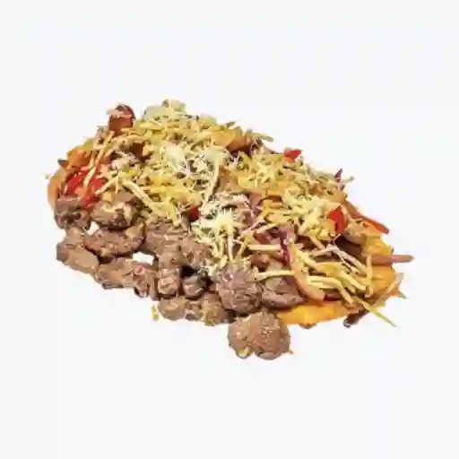 Patacón Con Lomo Saltiado