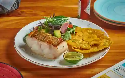 Filete A La Parrilla Con Pescado Blanco