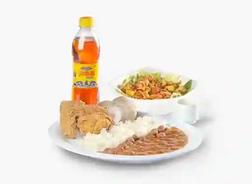 Combo Pollo Apanado Frijol