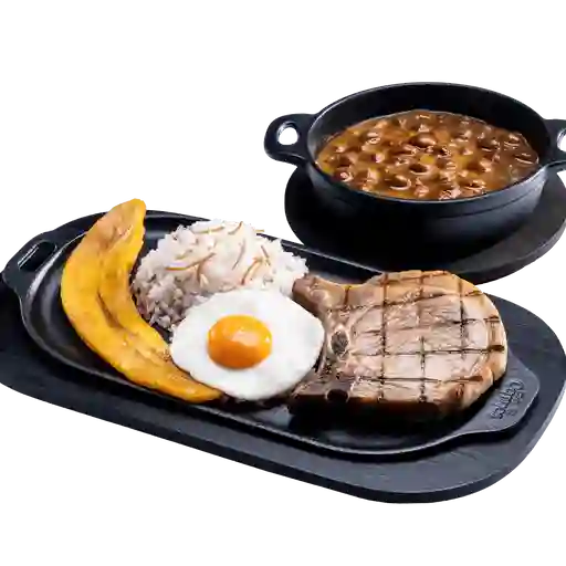 Chuletón + Sopa.