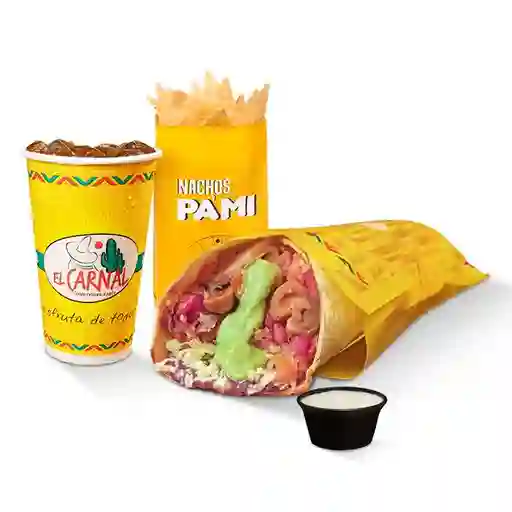 Combo Burro Vegetariano Tradicional