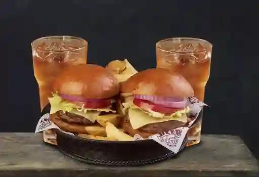 Combo X 2 Cheese Burgers