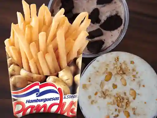 Malteada Y Papas Grandes