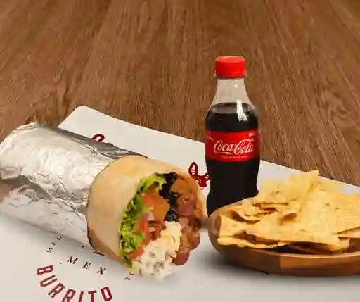 Promo Burro Bravo + Bebida + Nachos