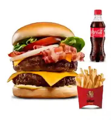 Combo Doble.angus + Coca-cola 400ml