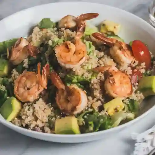 Ensalada De Quinua Con Langostinos