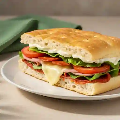 Focaccia Pepperoni & Jamón