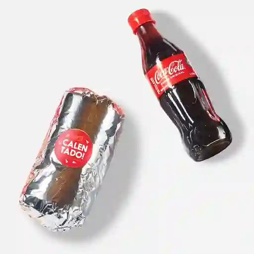 Burro Calentado Mas Coca Cola 300 Ml