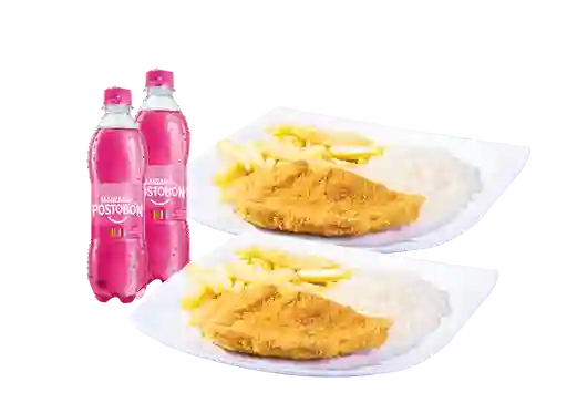 2 Combos Milanesa Mediana Oferta