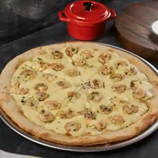Pizza Camarones Al Ajillo