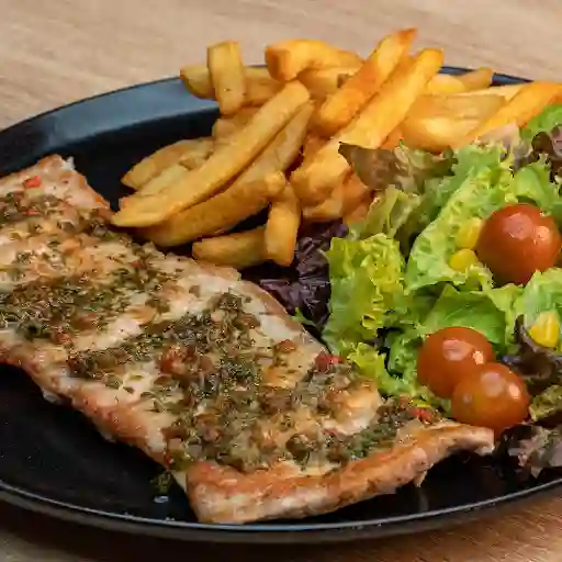 Lomo De Cerdo Al Grill Con Chimichurri