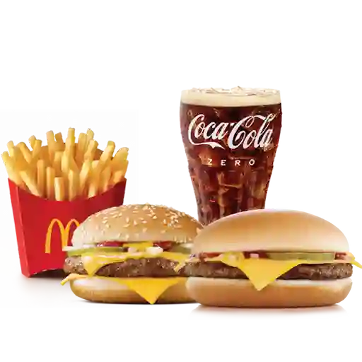 Mccombo Mediano Cuarto De Libra + Hamburguesa Con Queso