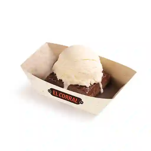 Brownie De Chocolate Con Helado