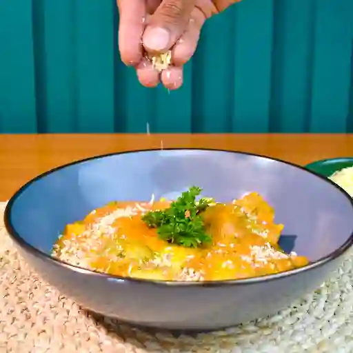 Ravioles De Espinaca Y Muzarella