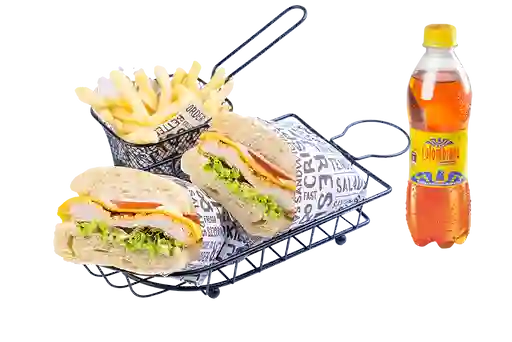 Combo Sanduche De Pollo Apanado