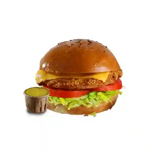 Hamburguesa Pollo Apanado