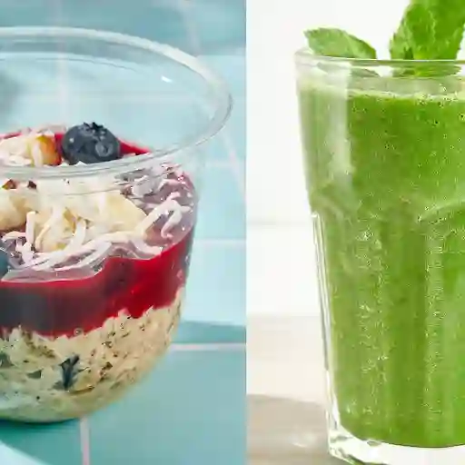 Combo Avena Trasnochada+detox Verde